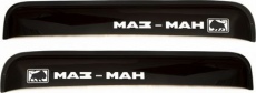 Дефлекторы REIN для окон (накладной скотч 3М) (2 шт.) MAZ-MAN 1998-2021 (прямой) Дымчатый