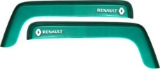 Дефлекторы REIN для окон (накладной скотч 3М) (2 шт.) Renault Premium 1996-2021 (короткий) Зеленый